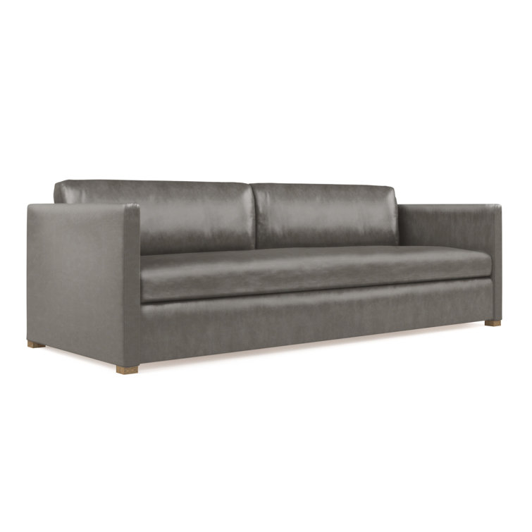 Tandem Arbor Madison Genuine Leather Straight Square TrackArm Sofa